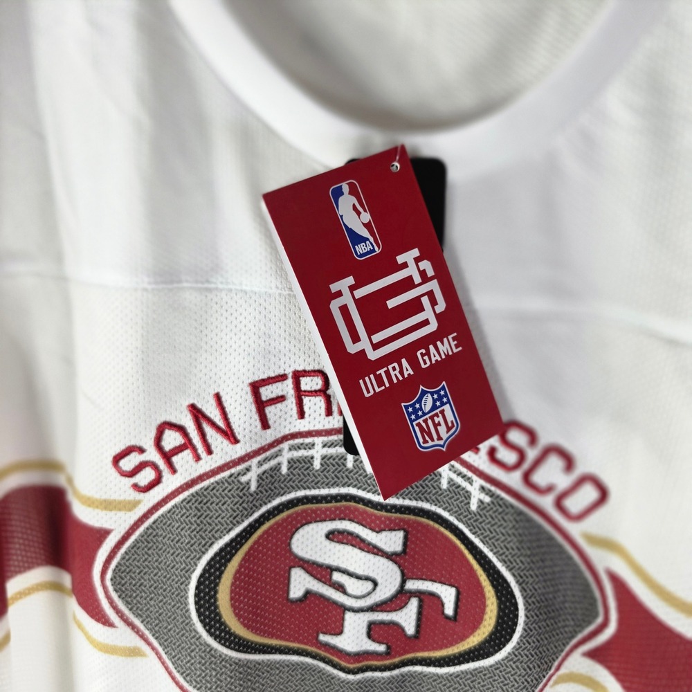 Ultra Game NFL San Francisco 49ers Womens Soft Mesh Varsity T-Shirt XL NWT - Picture 5 of 9